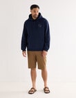 Kauri Trail Fleece Hooded Sweatshirt, Navy product photo View 03 S