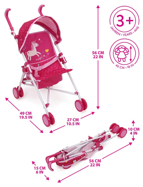 509 Crew Unicorn Danny Deluxe Doll Buggy product photo View 02 L