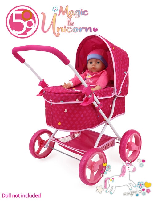 509 Crew Unicorn Ellen Doll Pram Deluxe product photo View 05 L