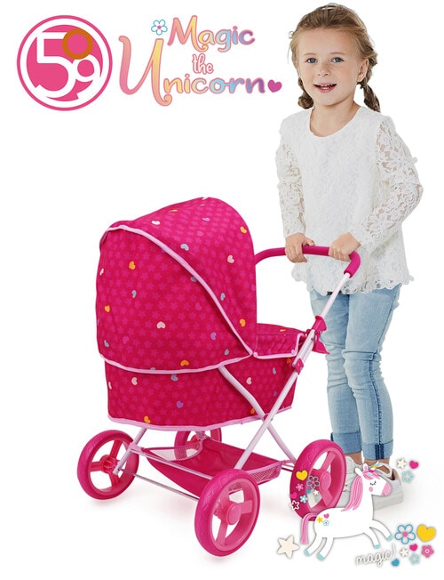 509 Crew Unicorn Ellen Doll Pram Deluxe product photo View 06 L