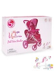 509 Crew Unicorn Mabelle Duo Doll Stroller product photo