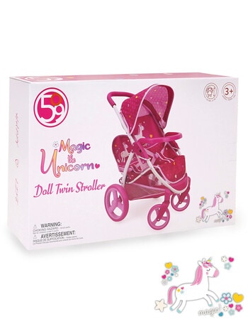 509 Crew Unicorn Mabelle Duo Doll Stroller product photo