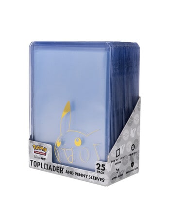 Pokemon Trading Card Pikachu Toploader & Penny Sleeves product photo