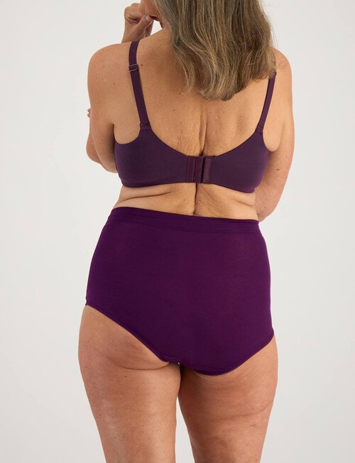 Playtex Ultralight Lace Full Brief, Blackberry product photo View 03 L