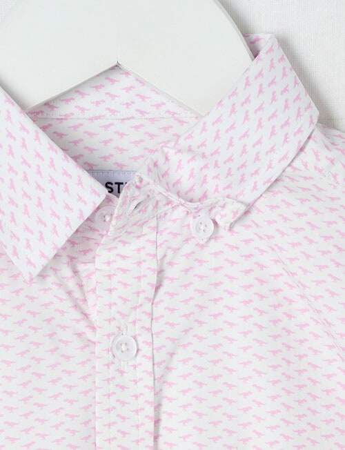 High Street Dino Formal Shirt, Pink product photo View 03 L
