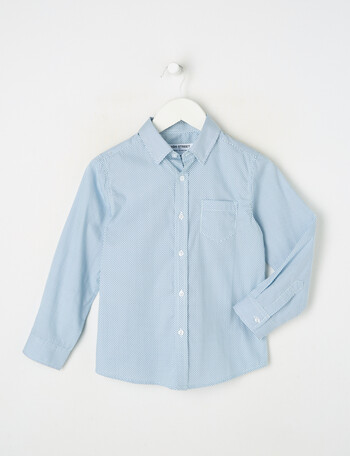 High Street Geo Formal Shirt, Blue product photo