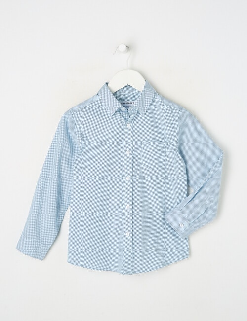 High Street Geo Formal Shirt, Blue product photo