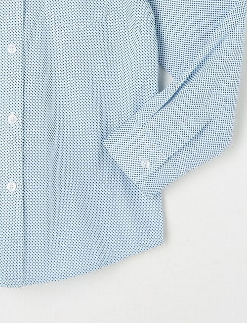 High Street Geo Formal Shirt, Blue product photo View 02 L