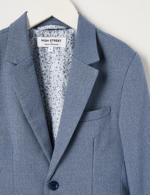 High Street Formal Blazer, Blue product photo View 02 L