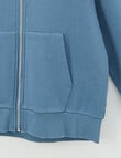 No Issue Front Zip Oversize Hoodie, Acid Blue product photo View 03 S