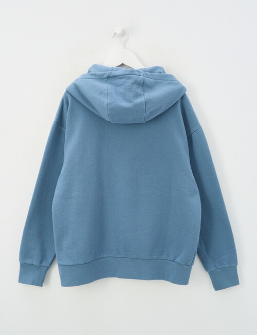 No Issue Front Zip Oversize Hoodie, Acid Blue product photo View 04 L