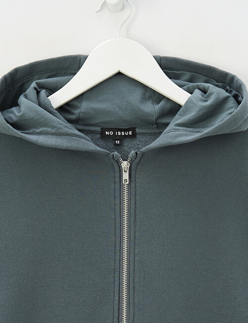 No Issue Front Zip Oversize Hoodie, Carbon product photo View 02 L