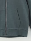 No Issue Front Zip Oversize Hoodie, Carbon product photo View 03 S