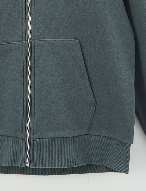 No Issue Front Zip Oversize Hoodie, Carbon product photo View 03 L