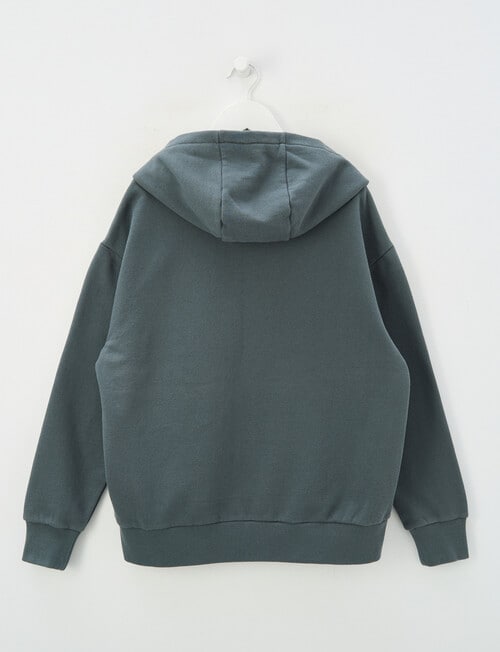 No Issue Front Zip Oversize Hoodie, Carbon product photo View 04 L