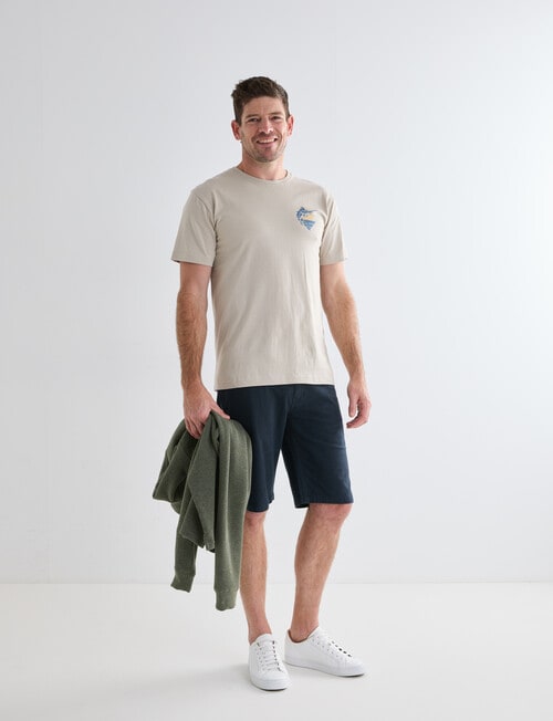 Chisel Hooked Short Sleeve Print Tee, Natural product photo View 04 L