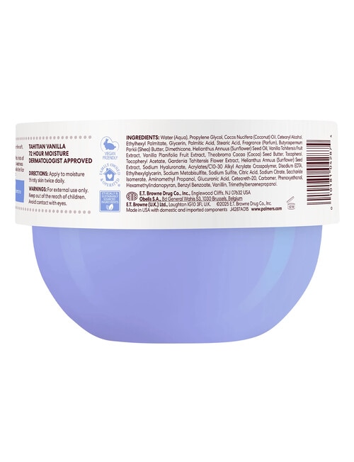 Palmers Tahitian Vanilla Whipped Body Cream product photo View 29 L