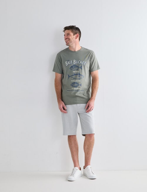 Chisel Bait Short Sleeve Print Tee, Sage product photo View 03 L