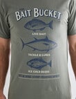 Chisel Bait Short Sleeve Print Tee, Sage product photo View 05 S