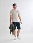 Chisel Hooked Short Sleeve Print Tee, Natural product photo