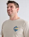 Chisel Hooked Short Sleeve Print Tee, Natural product photo View 03 S
