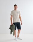Chisel Hooked Short Sleeve Print Tee, Natural product photo View 04 S