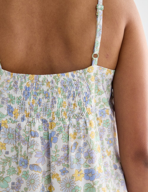 Whistle Sleep Strappy Nightie, Flower Print product photo View 05 L
