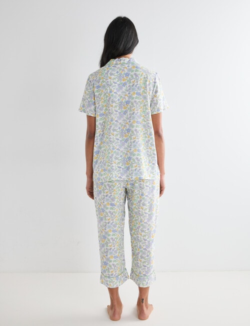 Whistle Sleep Cropped PJ Set, Flower Print product photo View 02 L