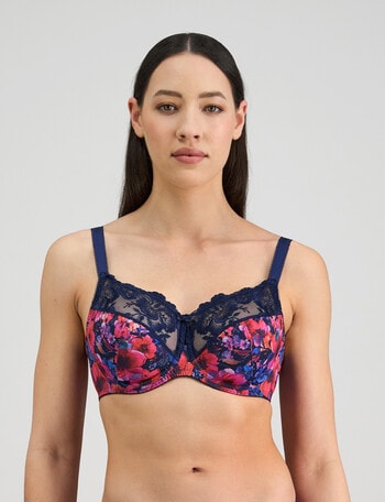 Fayreform Wild Violet UnderWine Bra, Jazzy Floral product photo