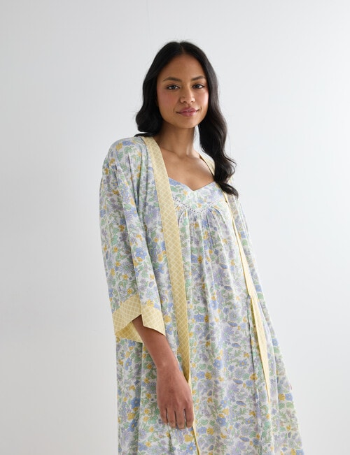 Whistle Sleep Robe, Flower Print product photo View 03 L