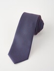 Laidlaw + Leeds Square Dot Tie, 7cm, Navy product photo