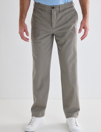 Chisel Elasticated Waist Pants, Stone product photo