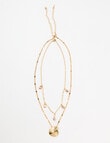 Whistle Multi-Layered Necklace, Pink product photo