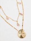 Whistle Multi-Layered Necklace, Pink product photo View 02 S