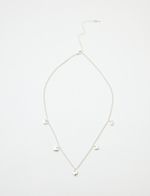 Whistle Heart Necklace, Silver Tone product photo