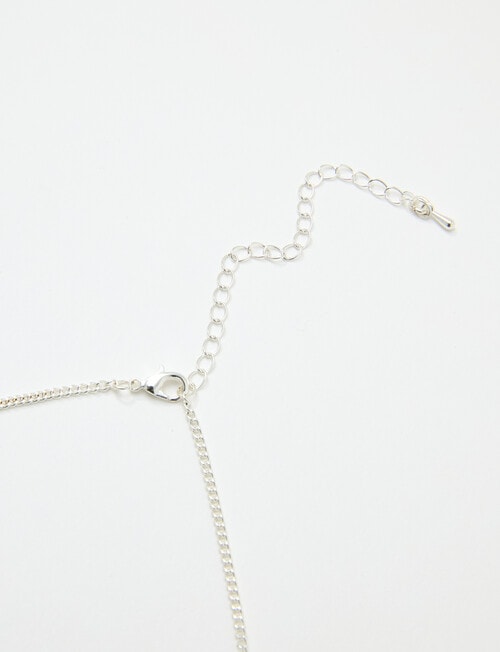 Whistle Heart Necklace, Silver Tone product photo View 03 L