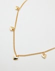 Whistle Heart Necklace, Gold Tone product photo View 03 S
