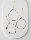 Whistle 3-Pack Bracelets, Green product photo