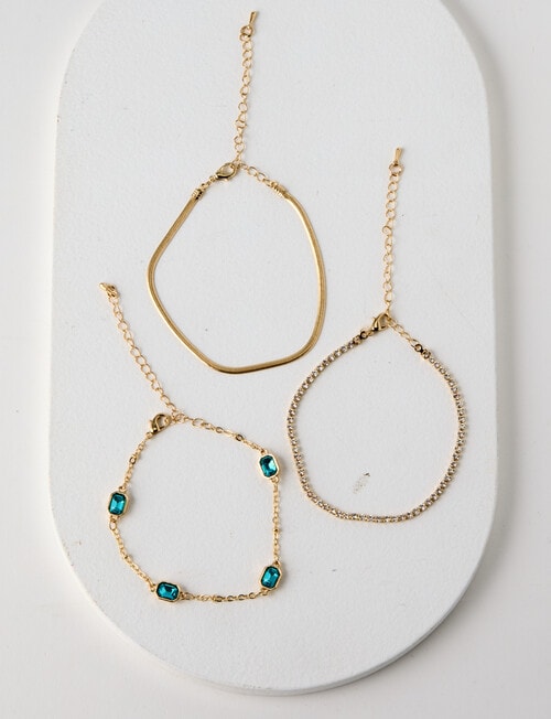 Whistle 3-Pack Bracelets, Green product photo