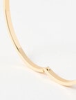 Whistle Heart Classic Bangle, Gold Tone product photo View 03 S
