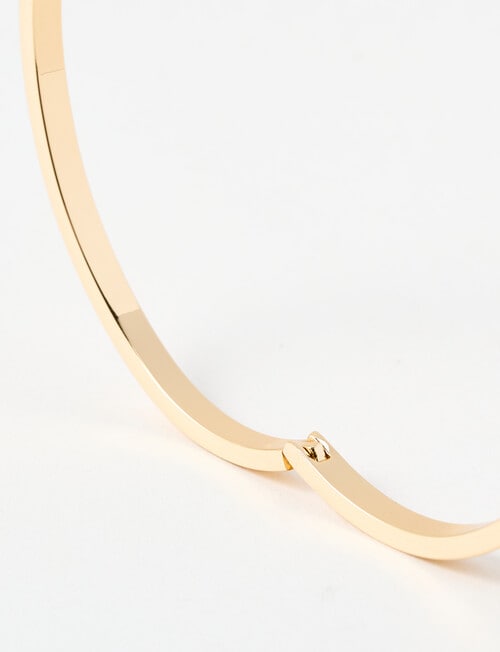 Whistle Heart Classic Bangle, Gold Tone product photo View 03 L