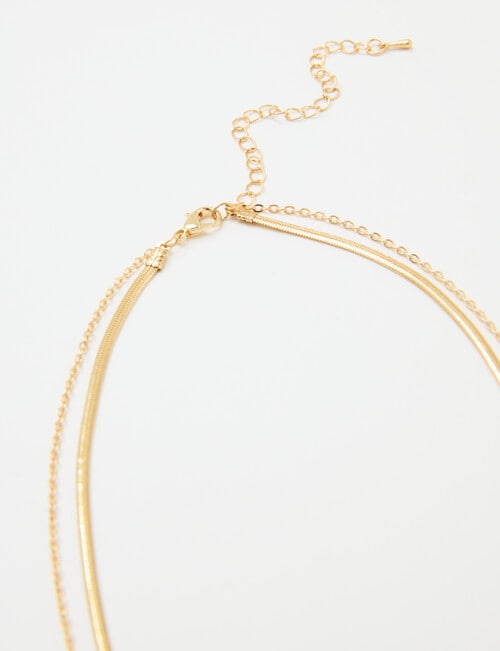 Whistle Leaf Necklace, Gold Tone product photo View 03 L