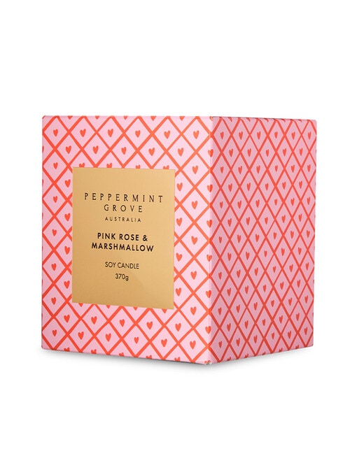 Peppermint Grove Pink Rose & Marshmallow Large Candle, 370g product photo View 02 L