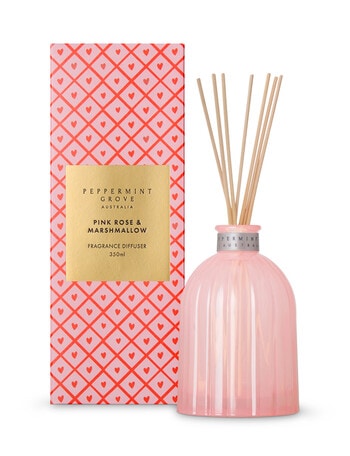 Peppermint Grove Pink Rose & Marshmallow Large Diffuser, 350ml product photo