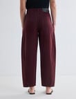 Mineral Stevie Relaxed Barrel Jean, Pomegranate product photo View 02 S