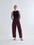 Mineral Stevie Relaxed Barrel Jean, Pomegranate product photo View 03 S