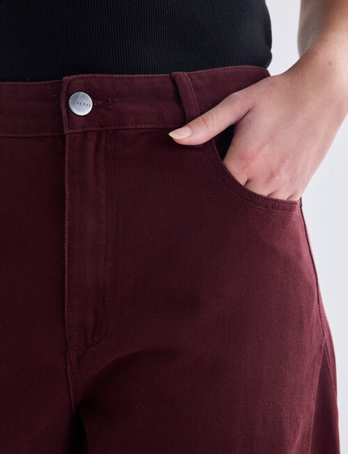 Mineral Stevie Relaxed Barrel Jean, Pomegranate product photo View 04 L