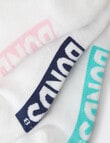 Bonds Logo No Show Sock, 3-Pack, White & Blossum product photo View 03 S