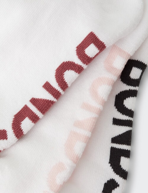 Bonds Logo Stripe 1/2 Crew, 3-Pack, White & Earth product photo View 04 L