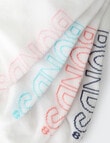 Bonds Logo Lite No Show Sock, 4-Pack, White & Blossom product photo View 04 S
